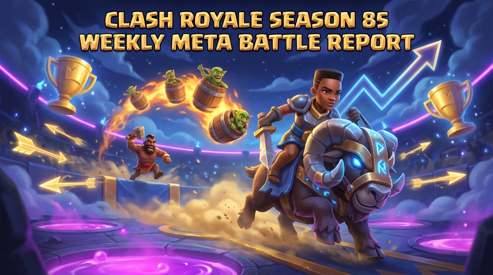 Clash Royale Meta Movers (July 24, 2026): Ram Rider Posts Dataset-High 61% Win Rate at 8,000–9,000 as Mega Knight Bait Rises in 3 Bands — 116,273 Battles