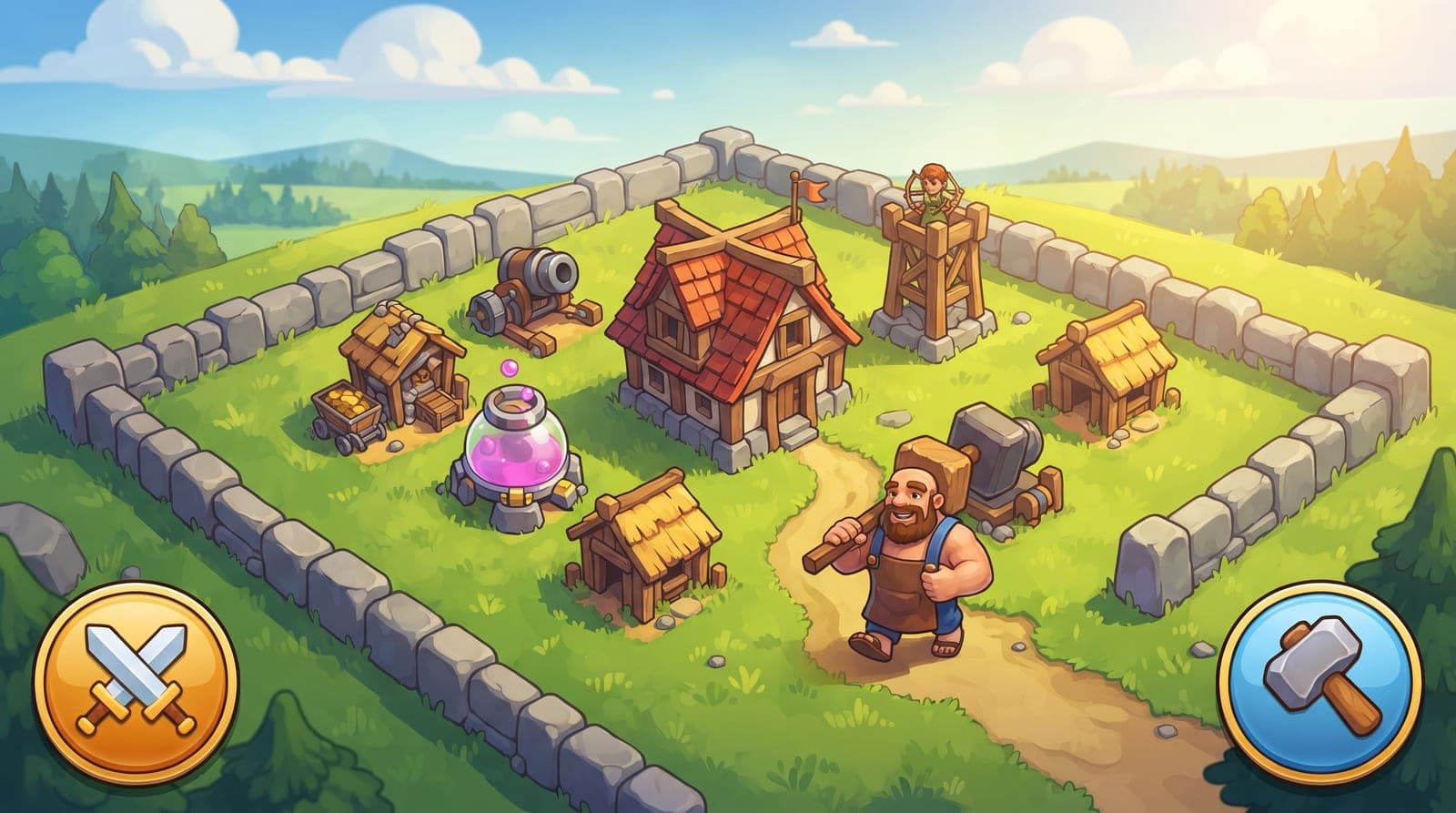 Clash of Clans New UI (October 2026): Where Did My Buttons Go? Every Moved Button, the 4-Tab Build Menu and Known Issues