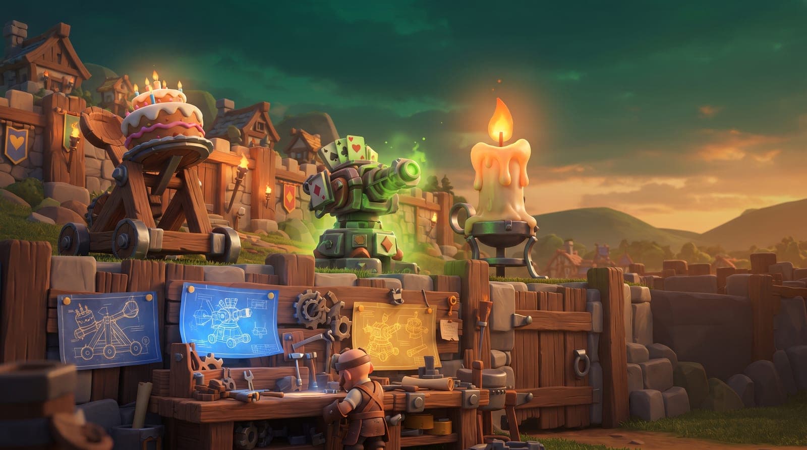 Crafted Defenses Guide (Clash of Clans, Season 4): Cake-A-Pult, Hero Hunter and Hot Candle
