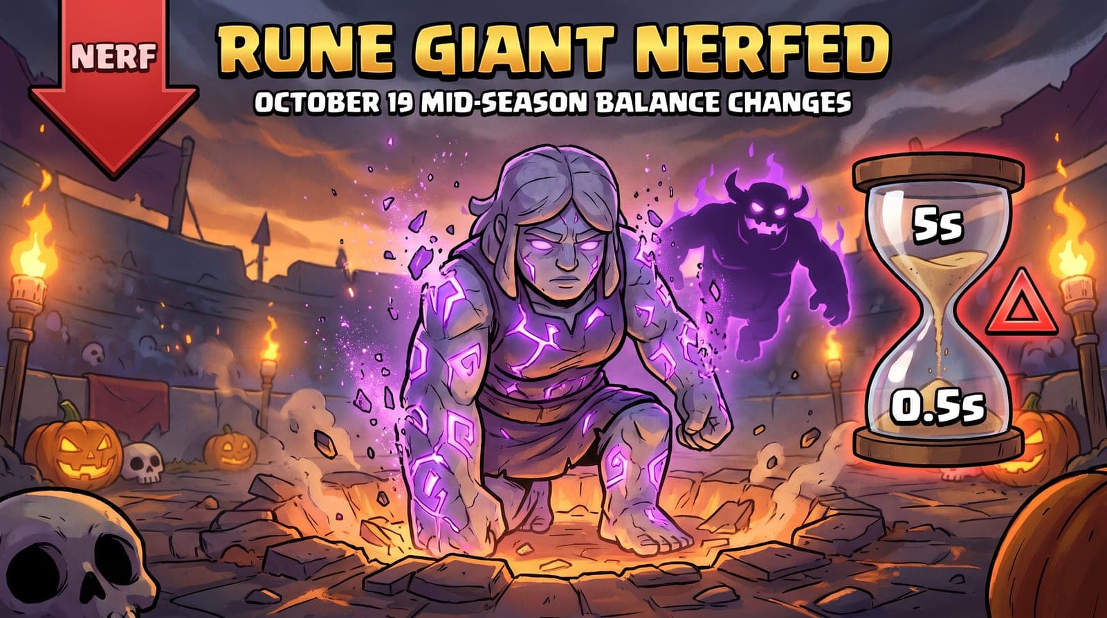 Is Rune Giant Still Good After the October 19 Nerf? Clash Royale Mid-Season Balance Changes (Season 88)