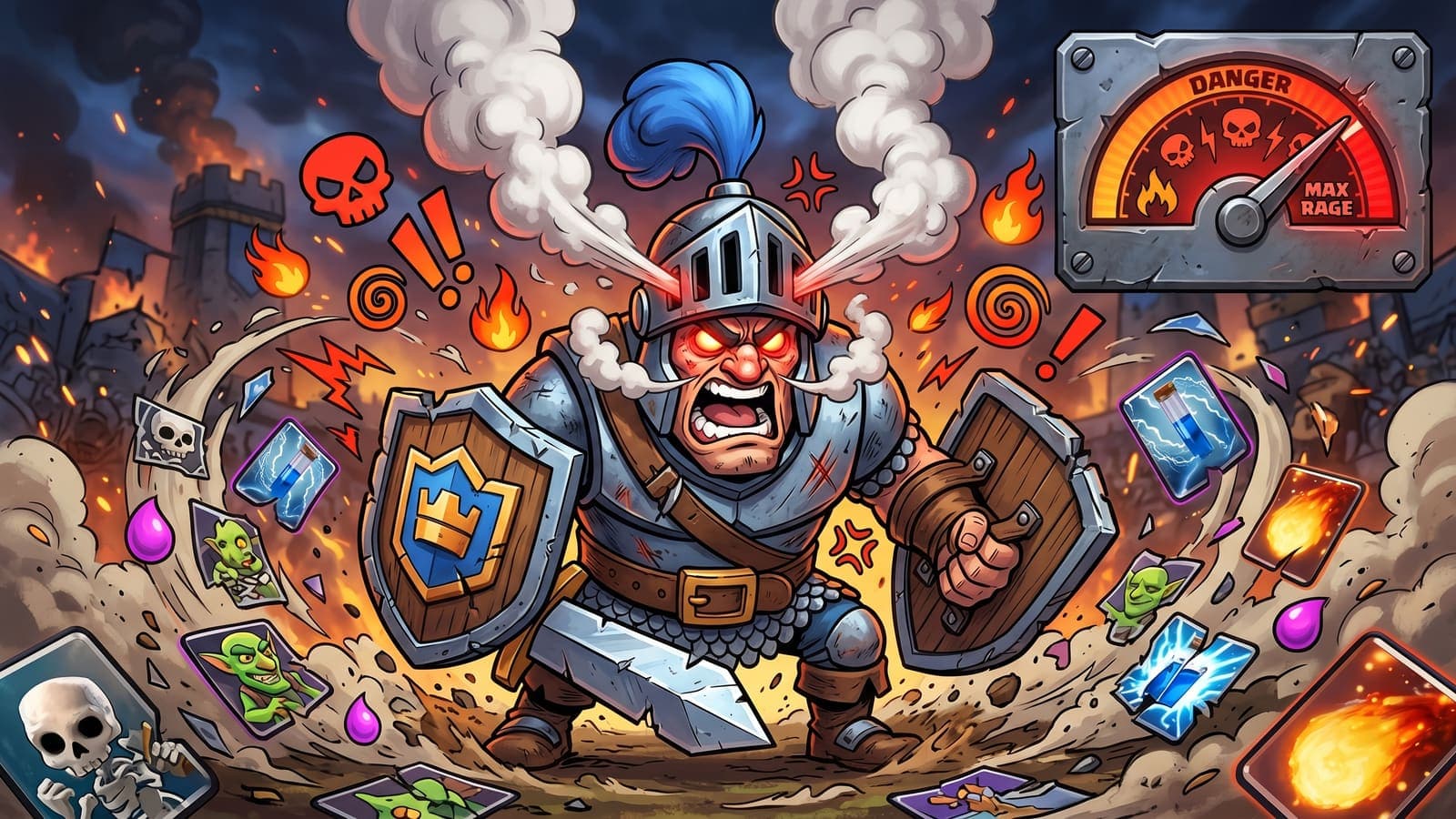 Tilt Meter Explained: How TrophyCoach Detects Tilt Spirals in Clash Royale