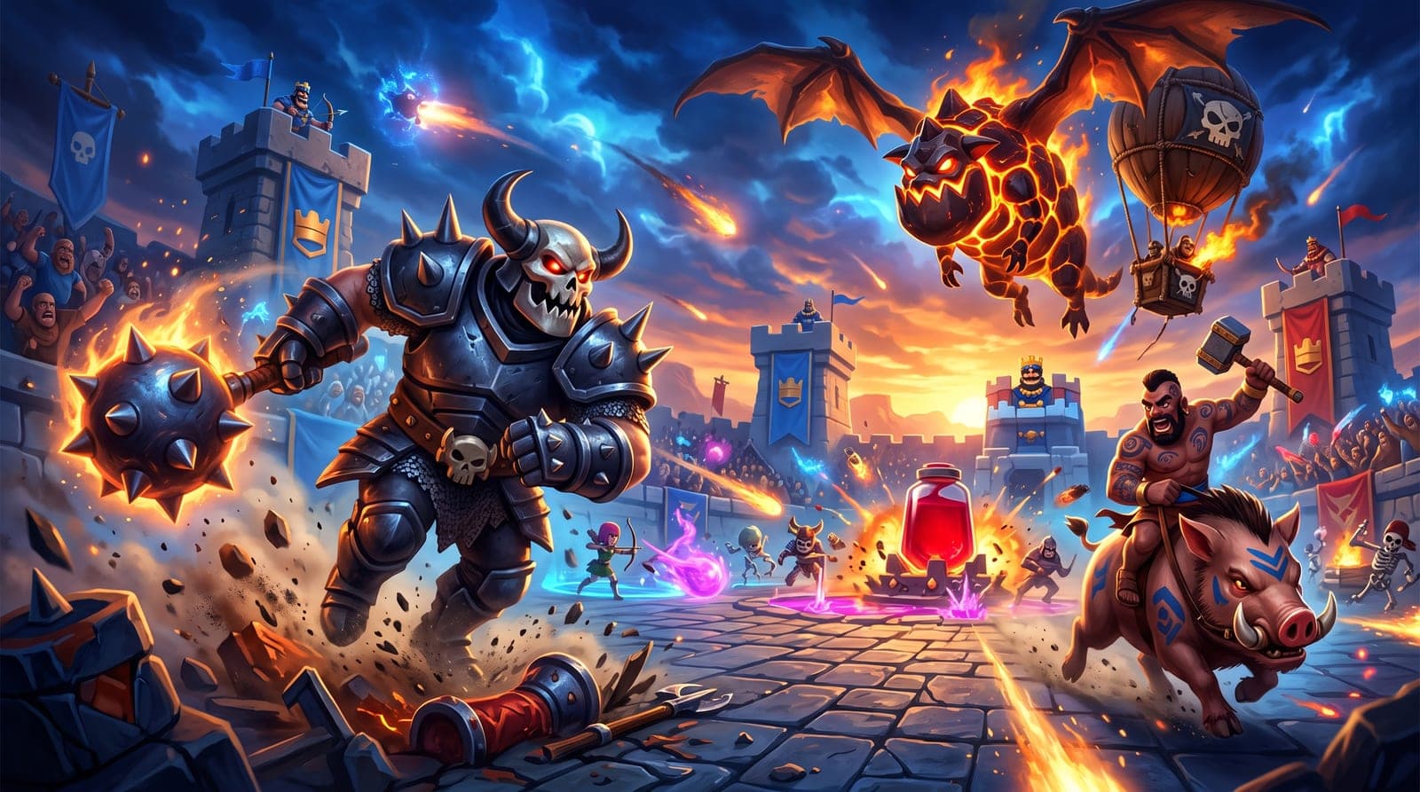 Clash Royale Meta Movers (July 30, 2026): Mega Knight Leads All Risers at 7K-8K (+1.30pp) for Second Window Running; Goblin Barrel Bait Falls −1.01pp at Same Band; LavaLoon Surges +1.22pp at Under-5K — 113,795 Battles