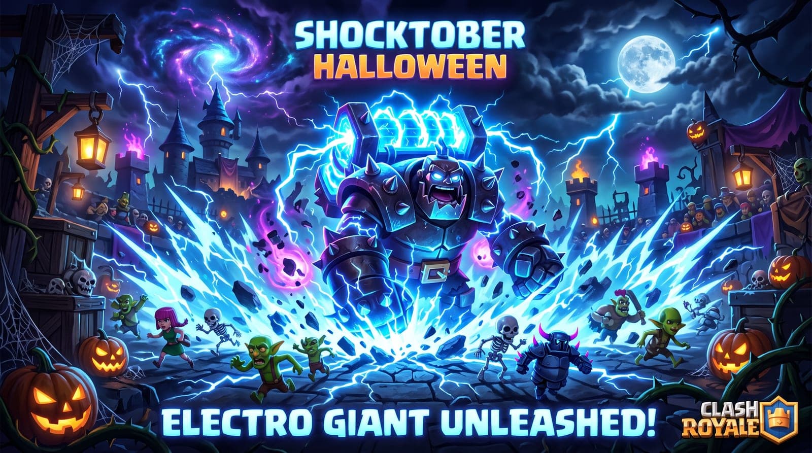 Clash Royale Shocktober Season 88 (October 2026): Evo Electro Giant, Hero Electro Wizard, Events & What's New