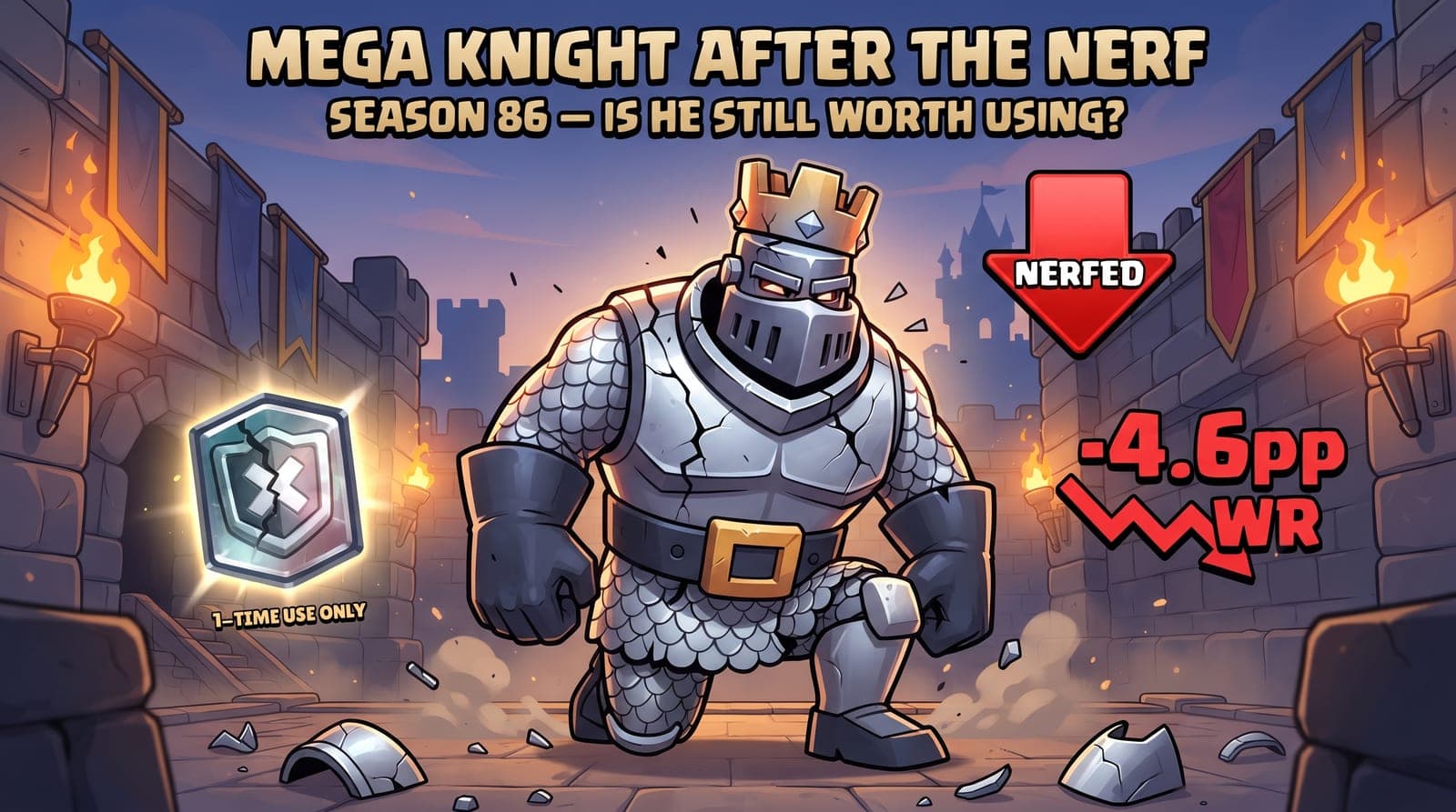 Is Mega Knight Still Good After the August 2026 Nerf? Season 86 Data