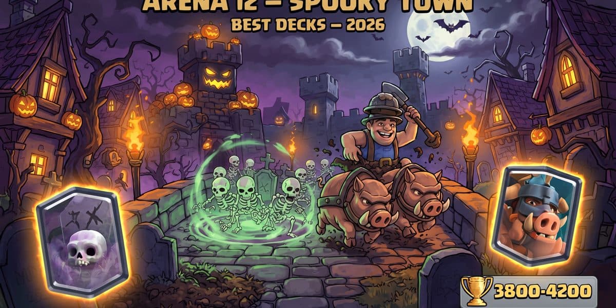 Best Clash Royale Decks for Spooky Town (Arena 12) — 3800-4200 Trophies (2026)