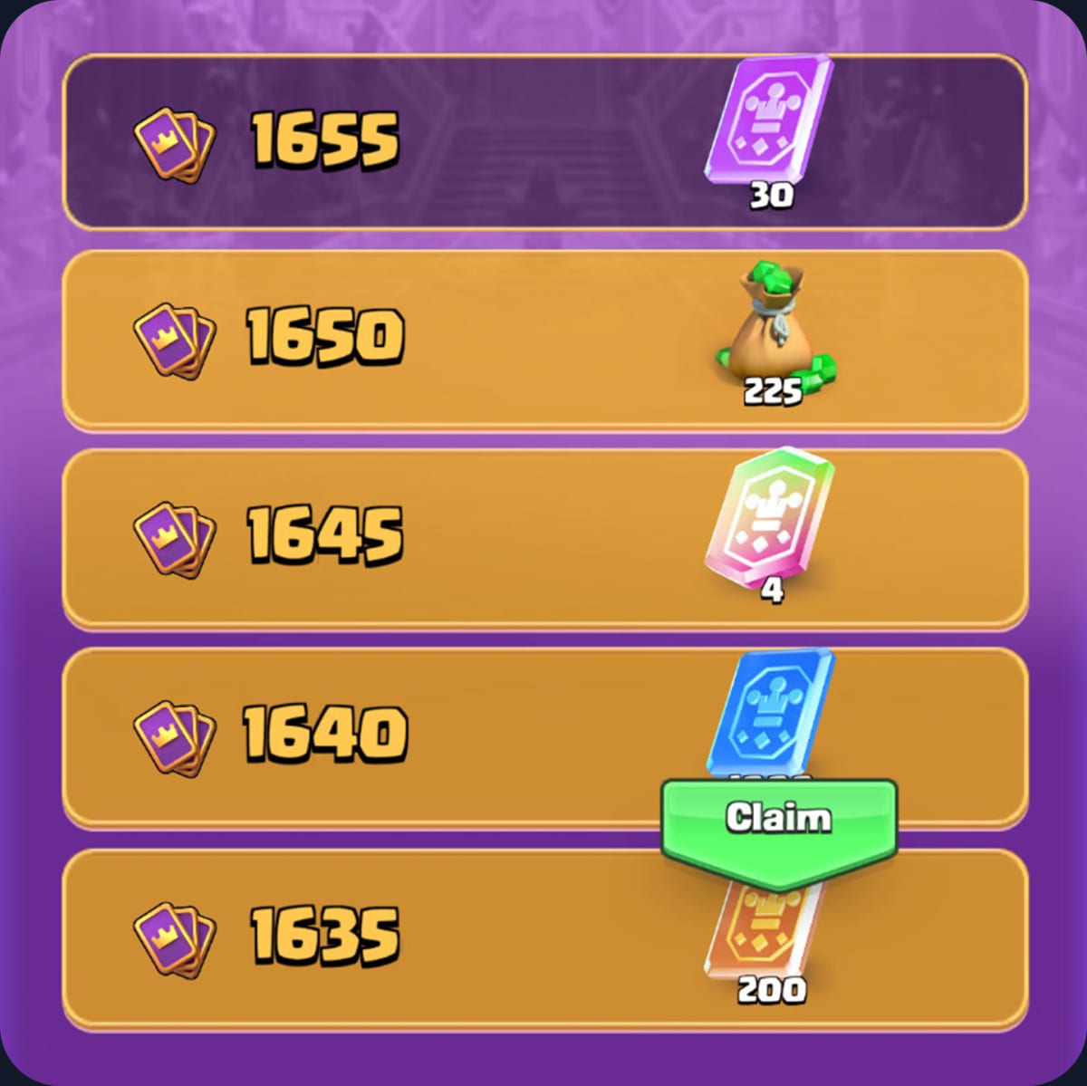 Clash Royale Collection Levels system banner from Supercell