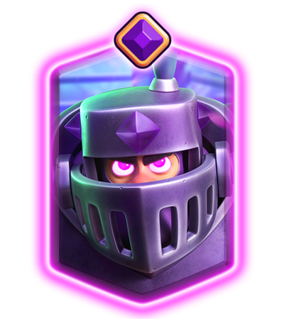 Evolved Mega Knight card art — knockback nerfed 38% in the June 2026 Season 84 balance changes