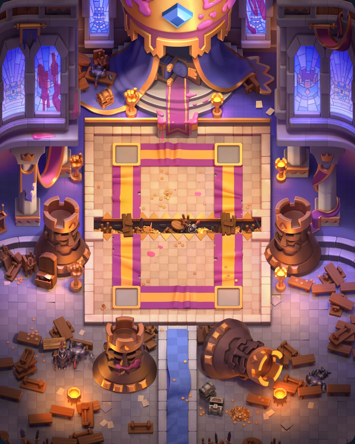Princess Gambit arena with two Princess Towers and no King Tower